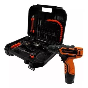 Taladro Atornillador Inalambrico Lüsqtoff Til23-8kb C/ Kit Color Naranja